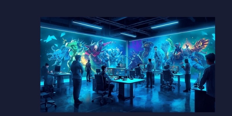 AI agent fleet working in a game studio environment