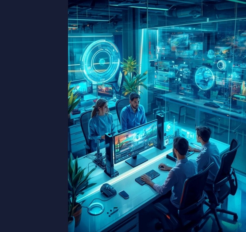 Monster Gaming studio - team at work